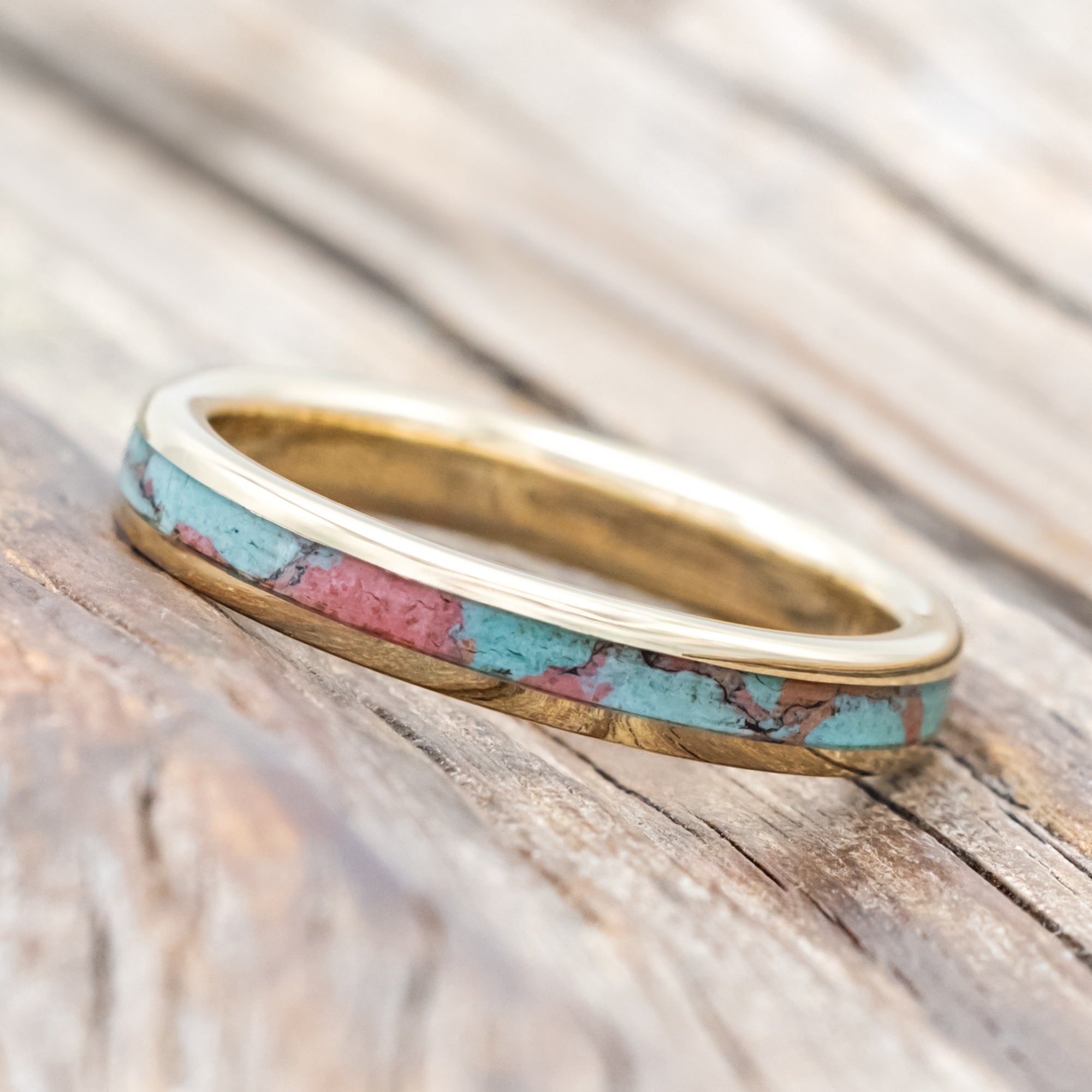 "ETERNA" - SONORA SUNSET TRUSTONE STACKING BAND-Staghead Designs