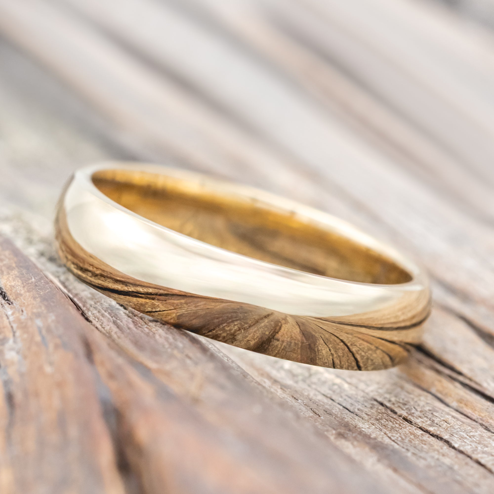 14K GOLD WEDDING BAND-Staghead Designs
