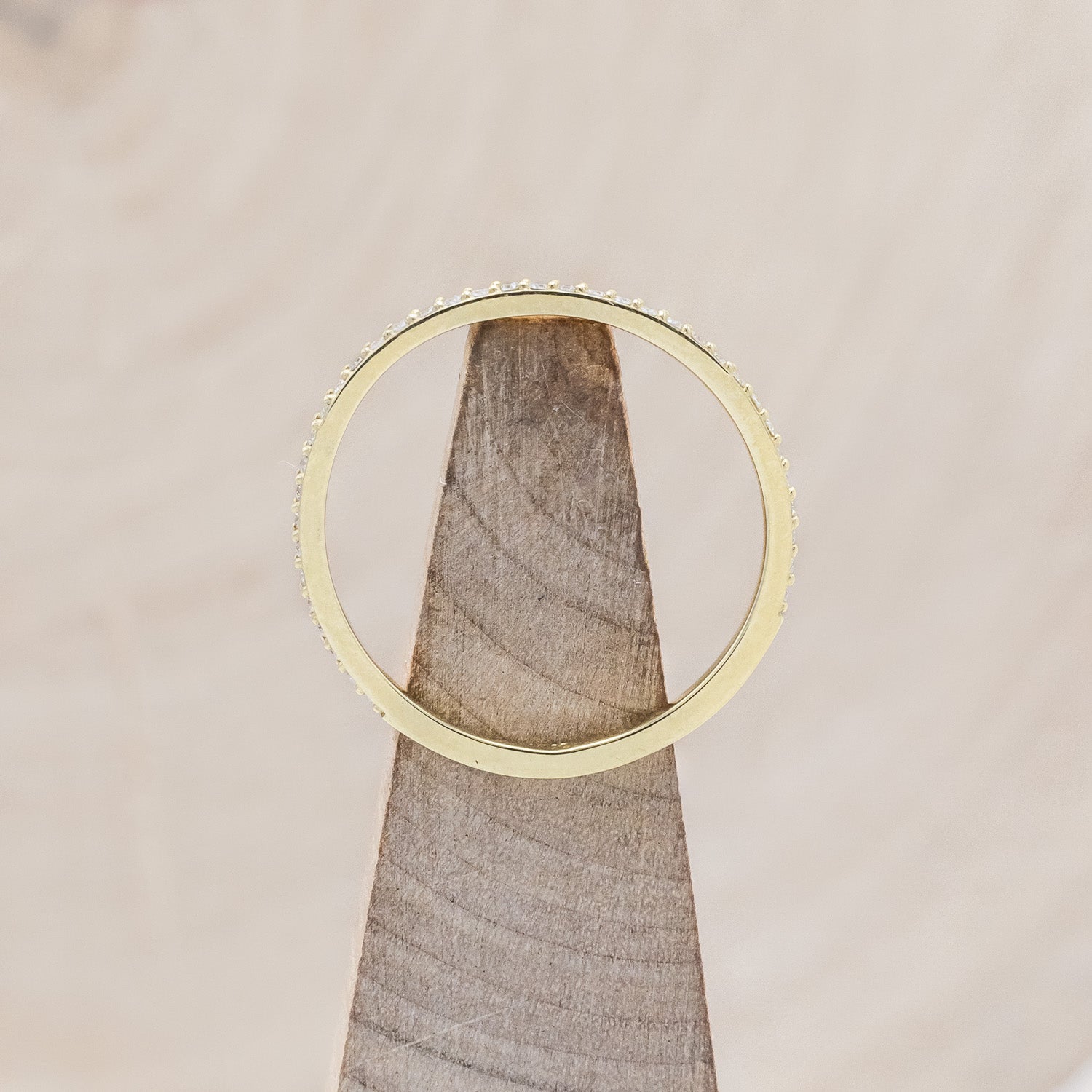 "JENNY FROM THE BLOCK" - TOP DIAMOND TRACER - 14K YELLOW GOLD - SIZE 6-Staghead Designs