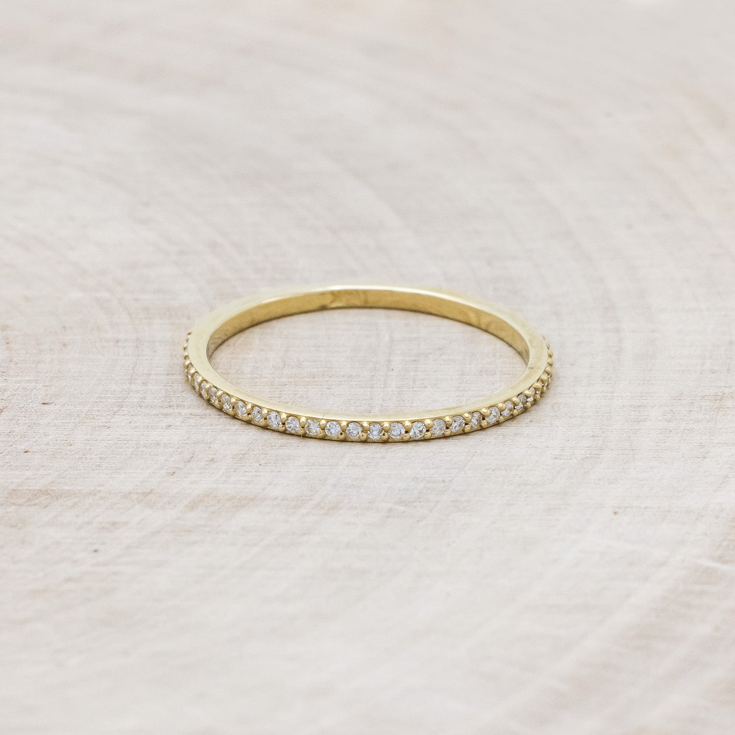 "JENNY FROM THE BLOCK" - TOP DIAMOND TRACER - 14K YELLOW GOLD - SIZE 6-Staghead Designs