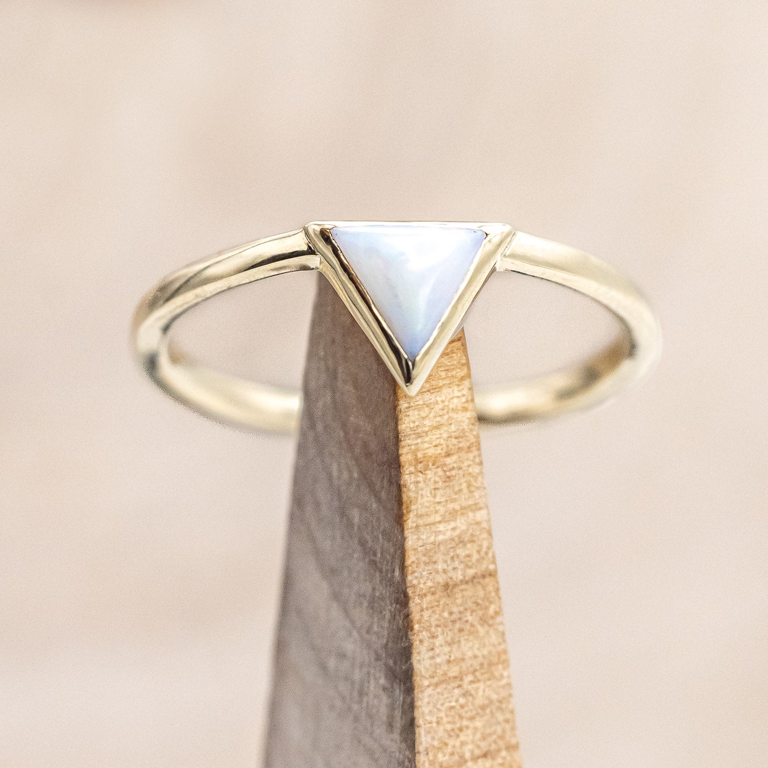 "JENNY" - TRIANGLE CUT ENGAGEMENT RING-Staghead Designs