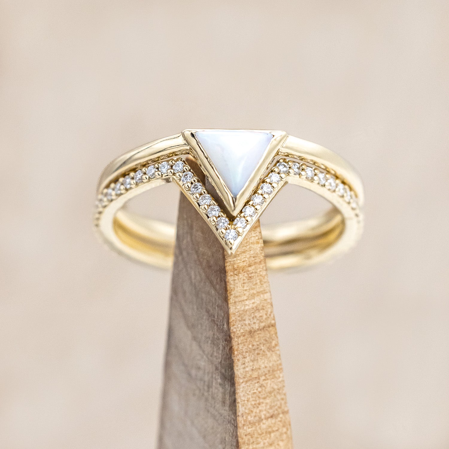 "JENNY" - TRIANGLE CUT ENGAGEMENT RING-Staghead Designs