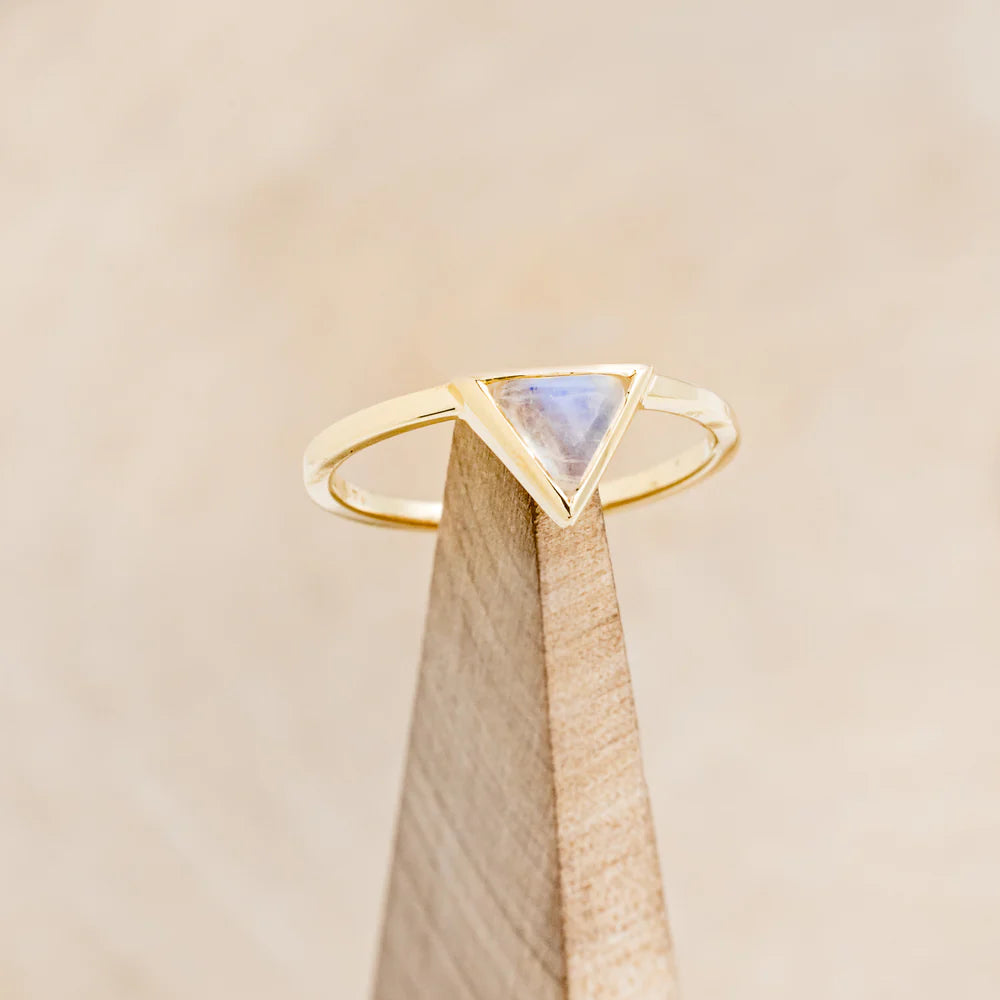 "JENNY FROM THE BLOCK" - TRIANGLE CUT ENGAGEMENT RING-Staghead Designs