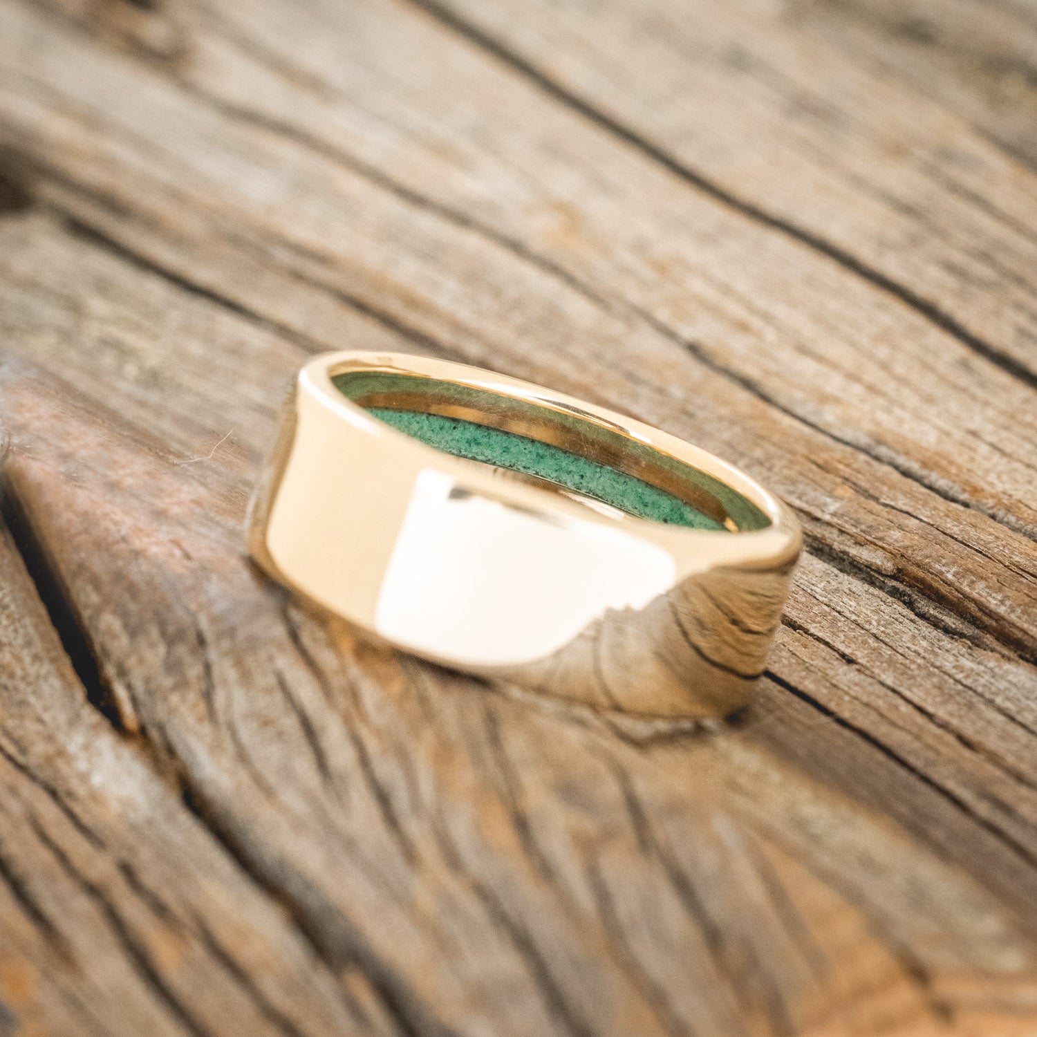 MALACHITE LINED WEDDING BAND-11