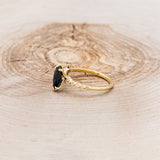 "JULES" - MARQUISE LAB-GROWN SAPPHIRE ENGAGEMENT RING WITH DIAMOND ACCENTS-3