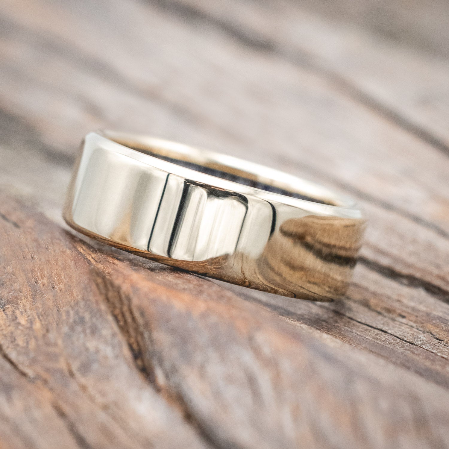 MATCHING SET OF ANTLER LINED WEDDING BANDS-Staghead Designs
