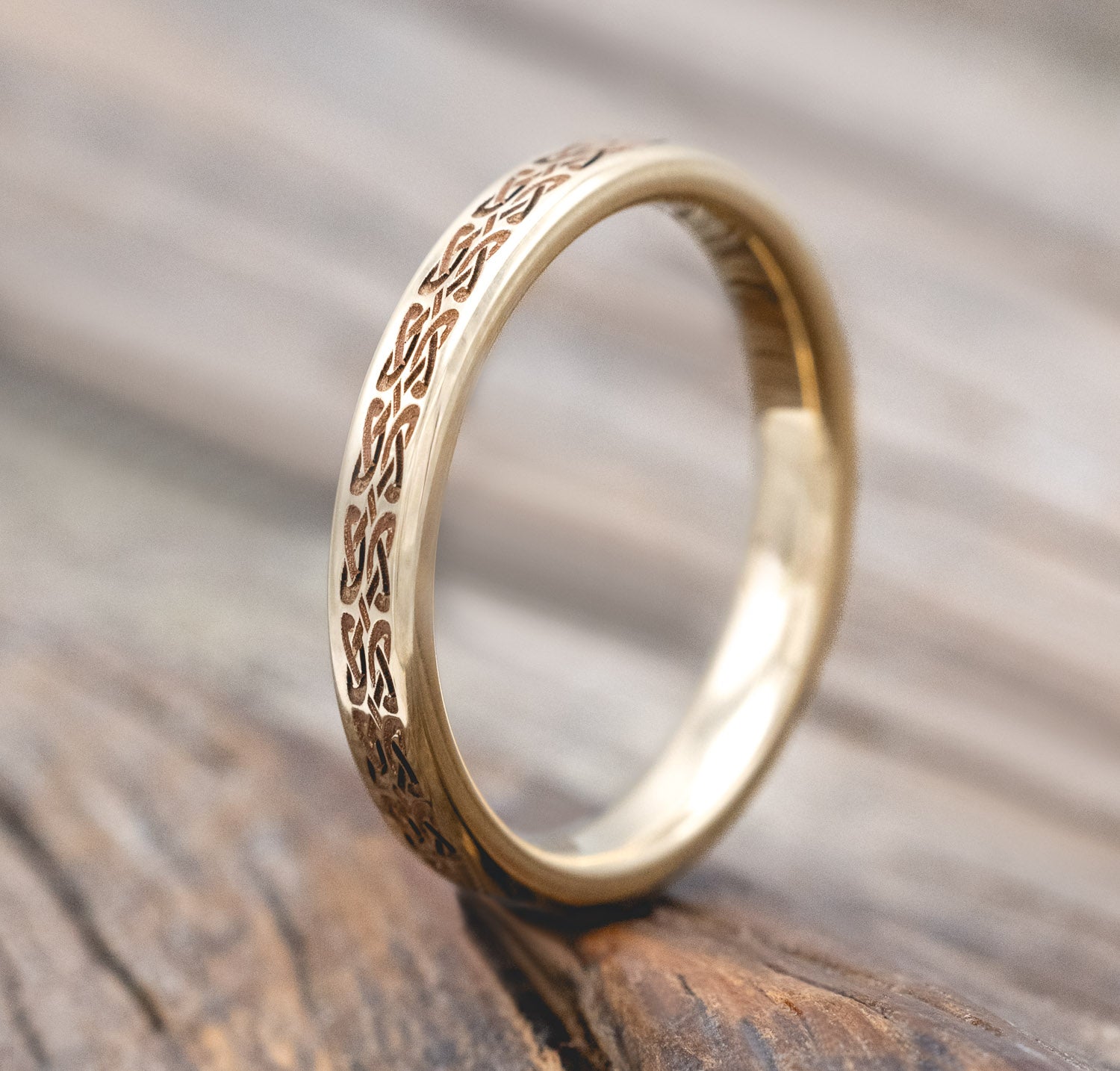 CELTIC LOVE KNOT WEDDING BAND-Staghead Designs