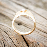 MEN'S CITRINE ENGAGEMENT RING WITH DIAMOND ACCENTS-4