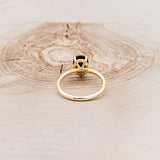 "MAVEN" - CLAW PRONG PEAR-SHAPED SMOKY QUARTZ SOLITAIRE ENGAGEMENT RING