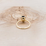 "MAVEN" - CLAW PRONG PEAR-SHAPED SMOKY QUARTZ SOLITAIRE ENGAGEMENT RING-5