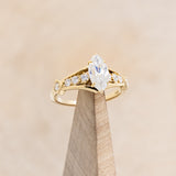 "PERSEPHONE" - MARQUISE-CUT MOISSANITE ENGAGEMENT RING WITH DIAMOND ACCENTS-7