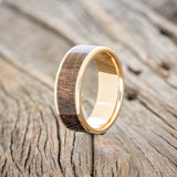 "RAINIER" - SINGLE CHANNEL INLAY WEDDING BAND-Staghead Designs