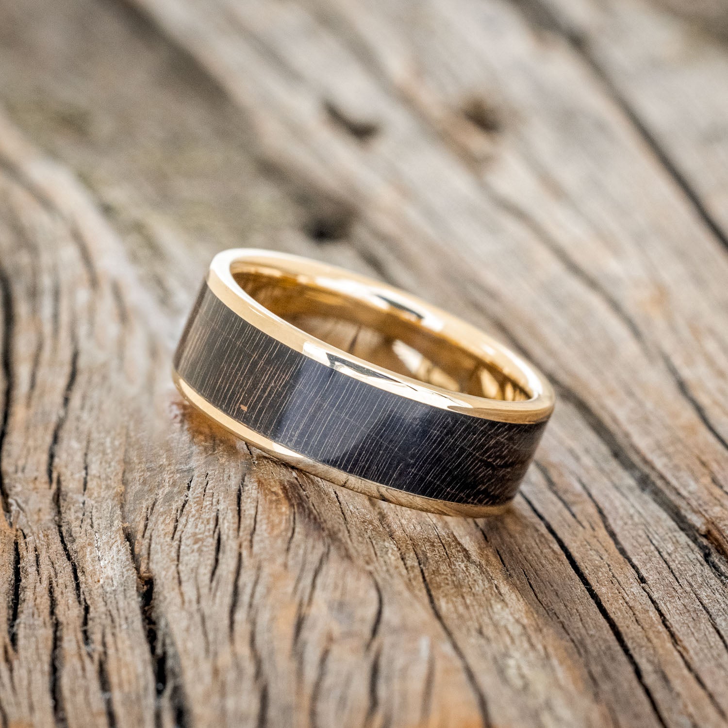 "RAINIER" - DARK MAPLE WOOD WEDDING RING-14