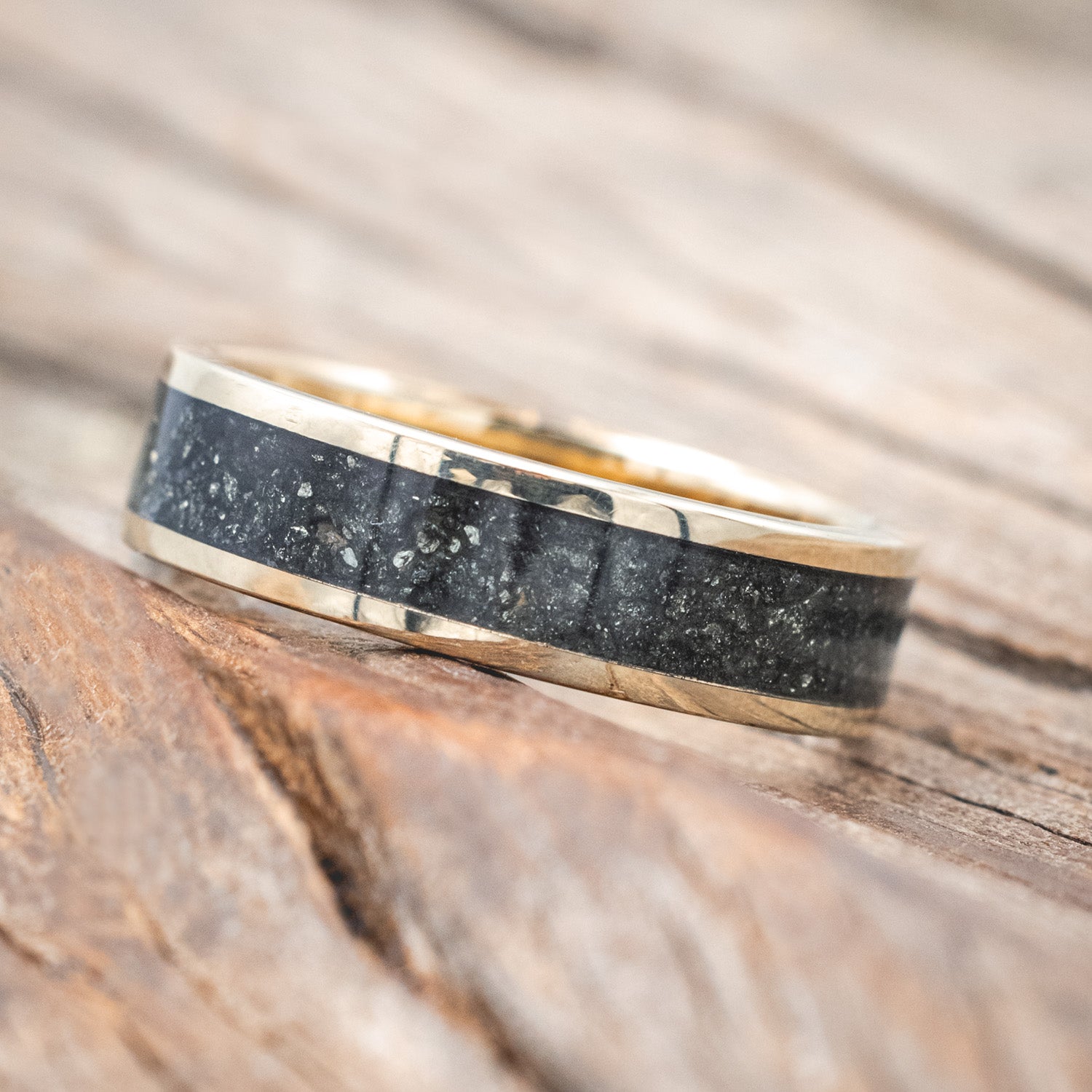 "RAINIER" - MATCHING SET OF PYRITE WEDDING BANDS-Staghead Designs