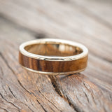 "RAINIER" - OLIVE WOOD WEDDING RING-Staghead Designs