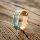 "RAINIER" - SINGLE CHANNEL INLAY WEDDING BAND-Staghead Designs