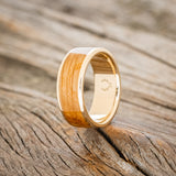 "RAINIER" - SINGLE CHANNEL INLAY WEDDING BAND-Staghead Designs