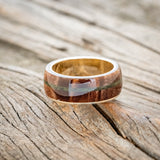 CUSTOM INVOICE FOR ORDER # 86750 - "REMMY" - REDWOOD & MOSS WEDDING RING-18