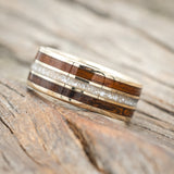 "RIO" - DIAMOND DUST & KOA WOOD WEDDING RING