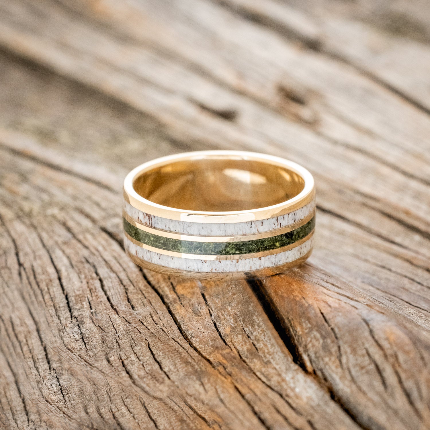 "RIO" - MOSS & ANTLER WEDDING BAND-9