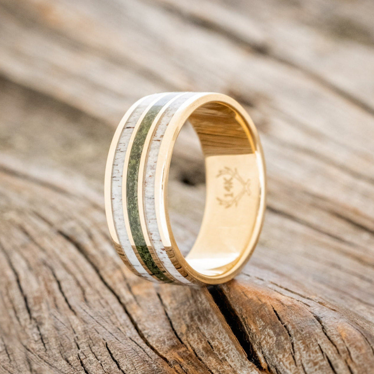 "RIO" - MOSS & ANTLER WEDDING BAND-7