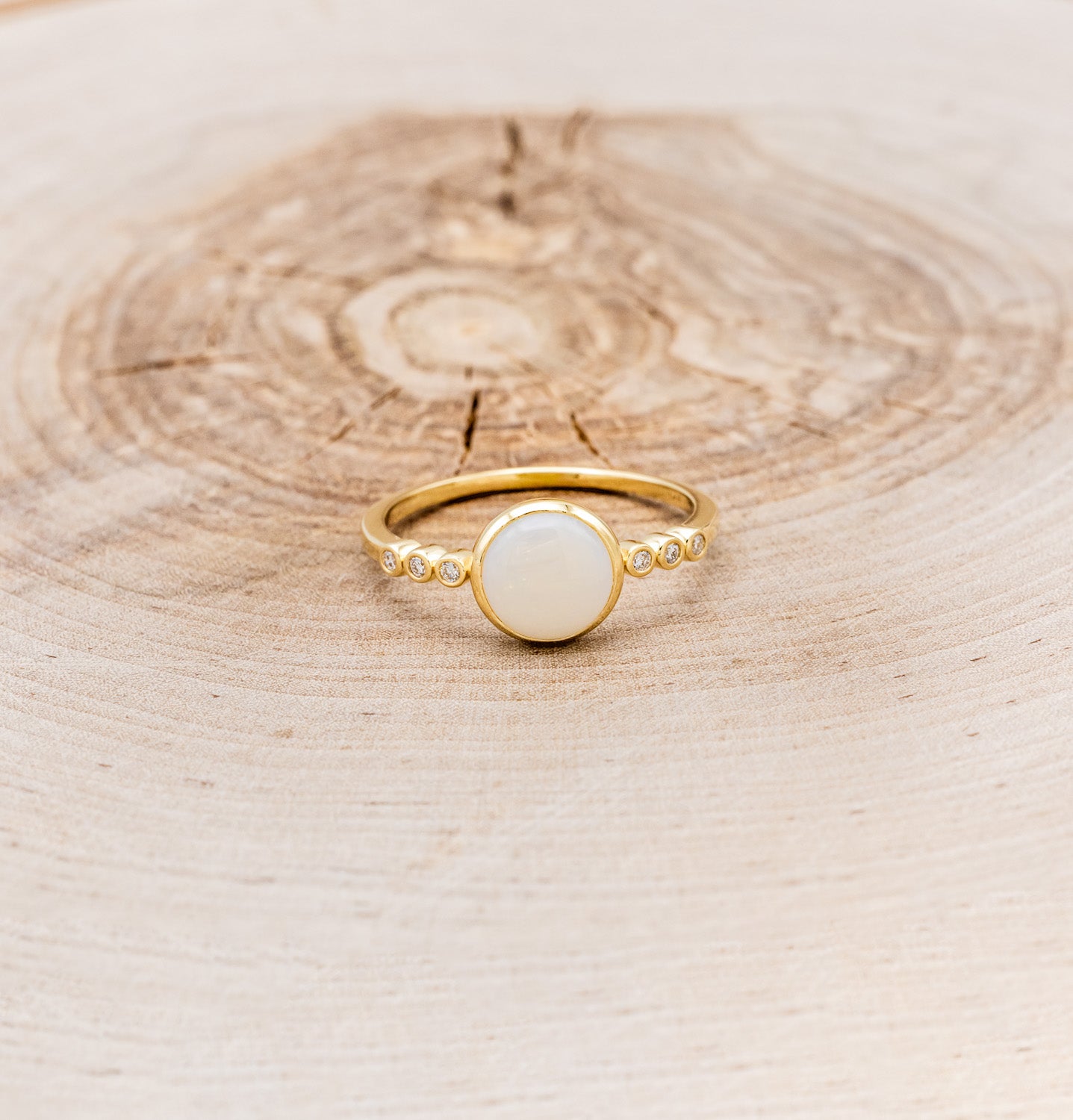 ROUND CUT OPAL ENGAGEMENT RING WITH DIAMOND ACCENTS-4