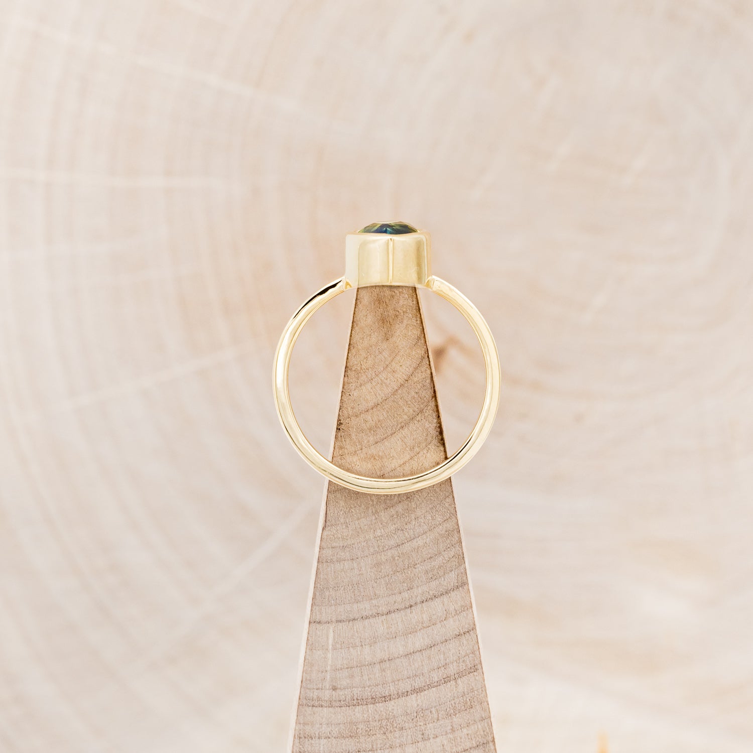 "ZURI" - BEZEL SET SOLITAIRE ENGAGEMENT RING - MOUNTING ONLY - SELECT YOUR OWN STONE-6