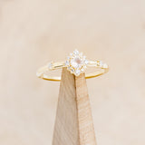 "STARLA" - ROUND CUT ENGAGEMENT RING WITH STARBURST DIAMOND HALO-24