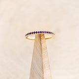 "STELLA" - AMETHYST STACKING WEDDING BAND-1