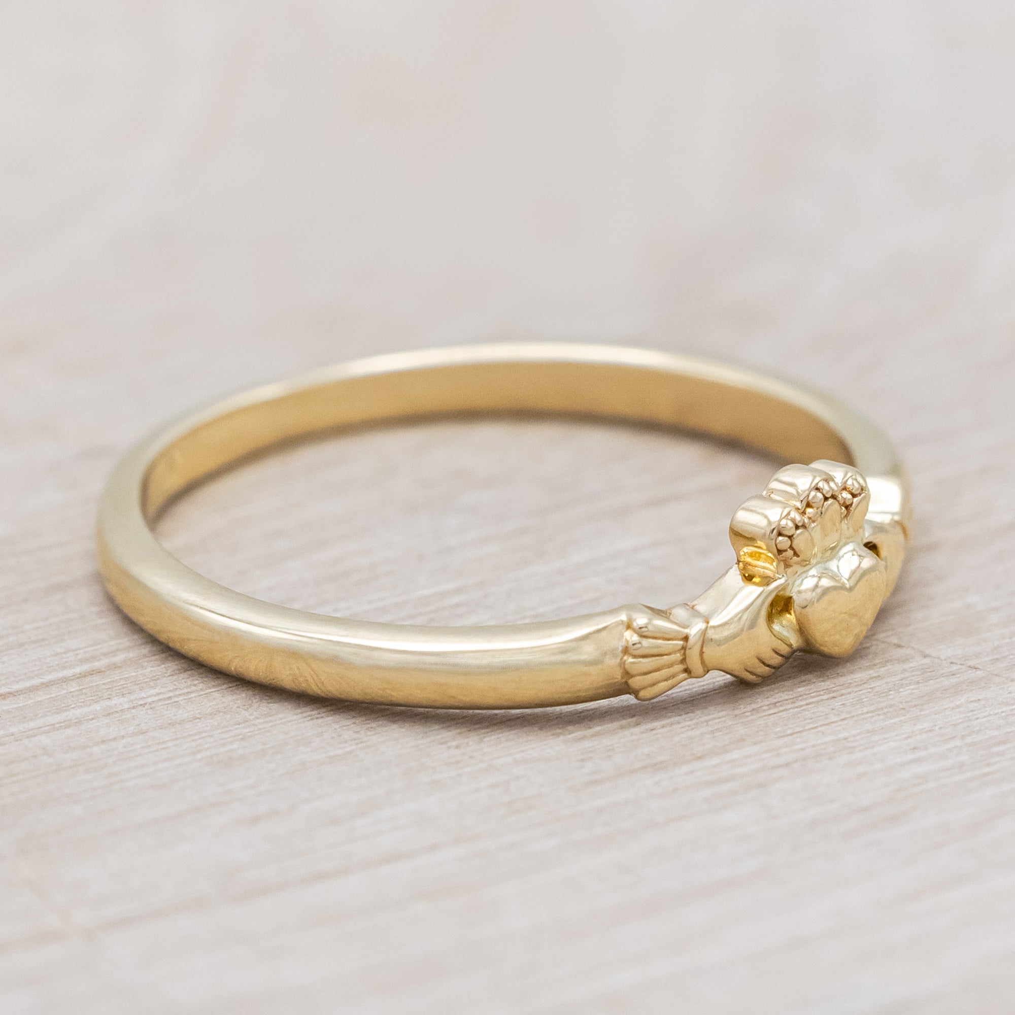 SOLID METAL CLADDAGH RING-Staghead Designs