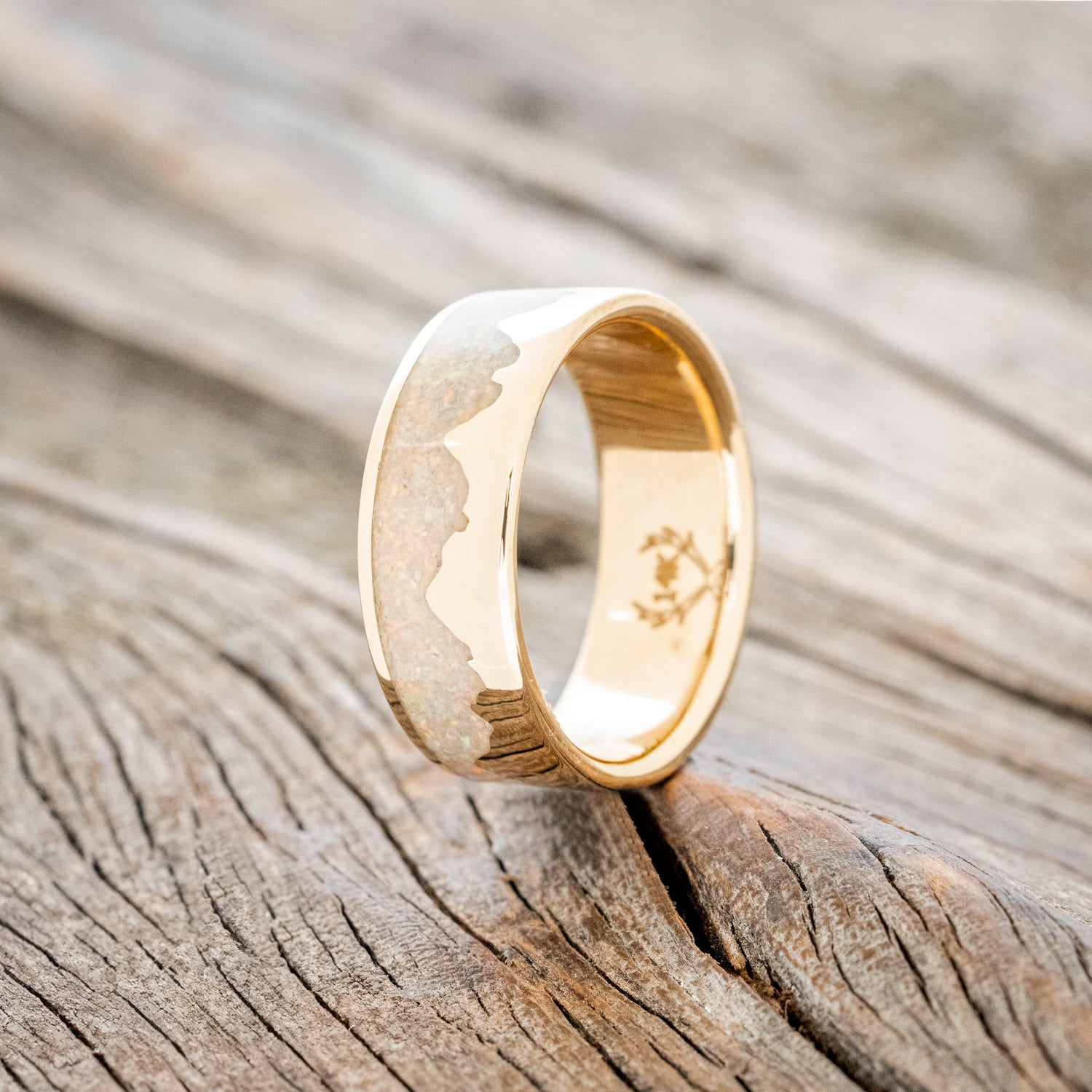 "HELIOS" - MOUNTAIN RANGE WEDDING BAND-Staghead Designs