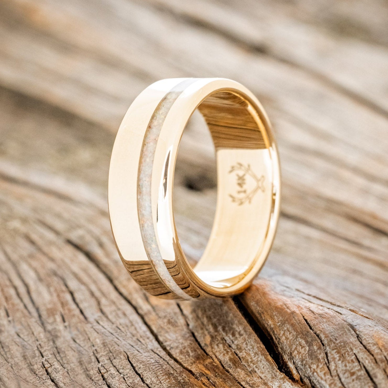 "VERTIGO" - FIRE & ICE OPAL WEDDING BAND-16