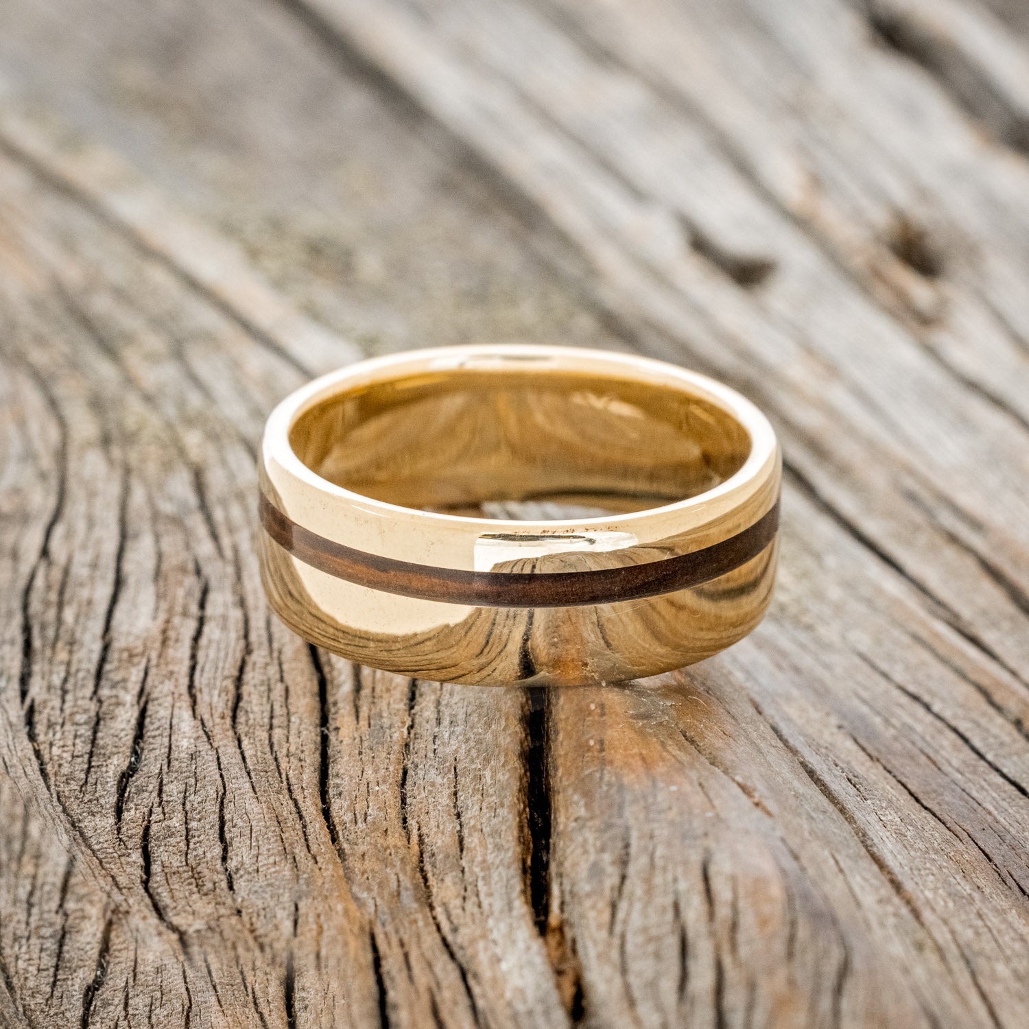 "VERTIGO" - IRONWOOD WEDDING BAND-18