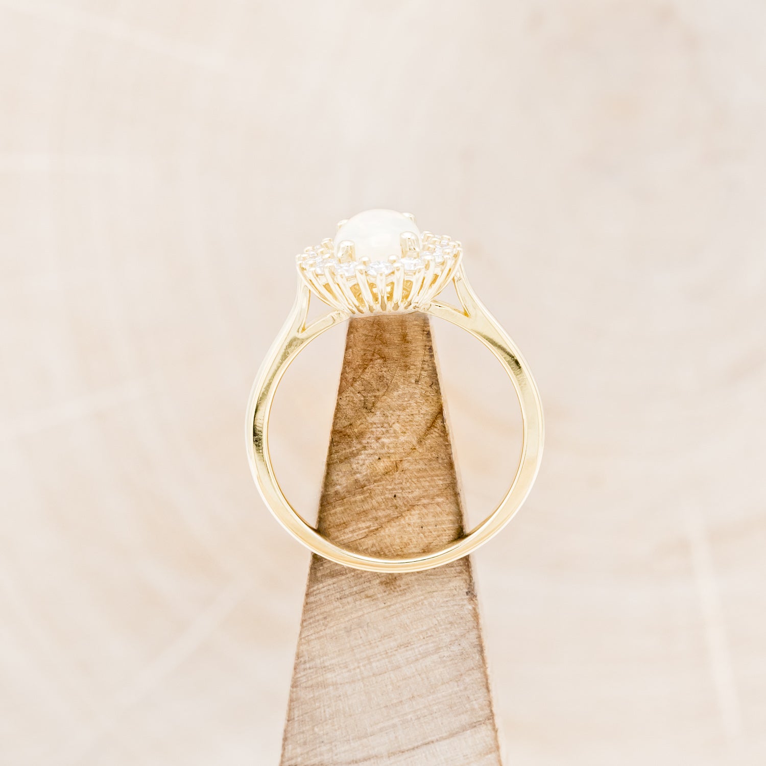 OVAL WELO OPAL ENGAGEMENT RING WITH DIAMOND HALO-6