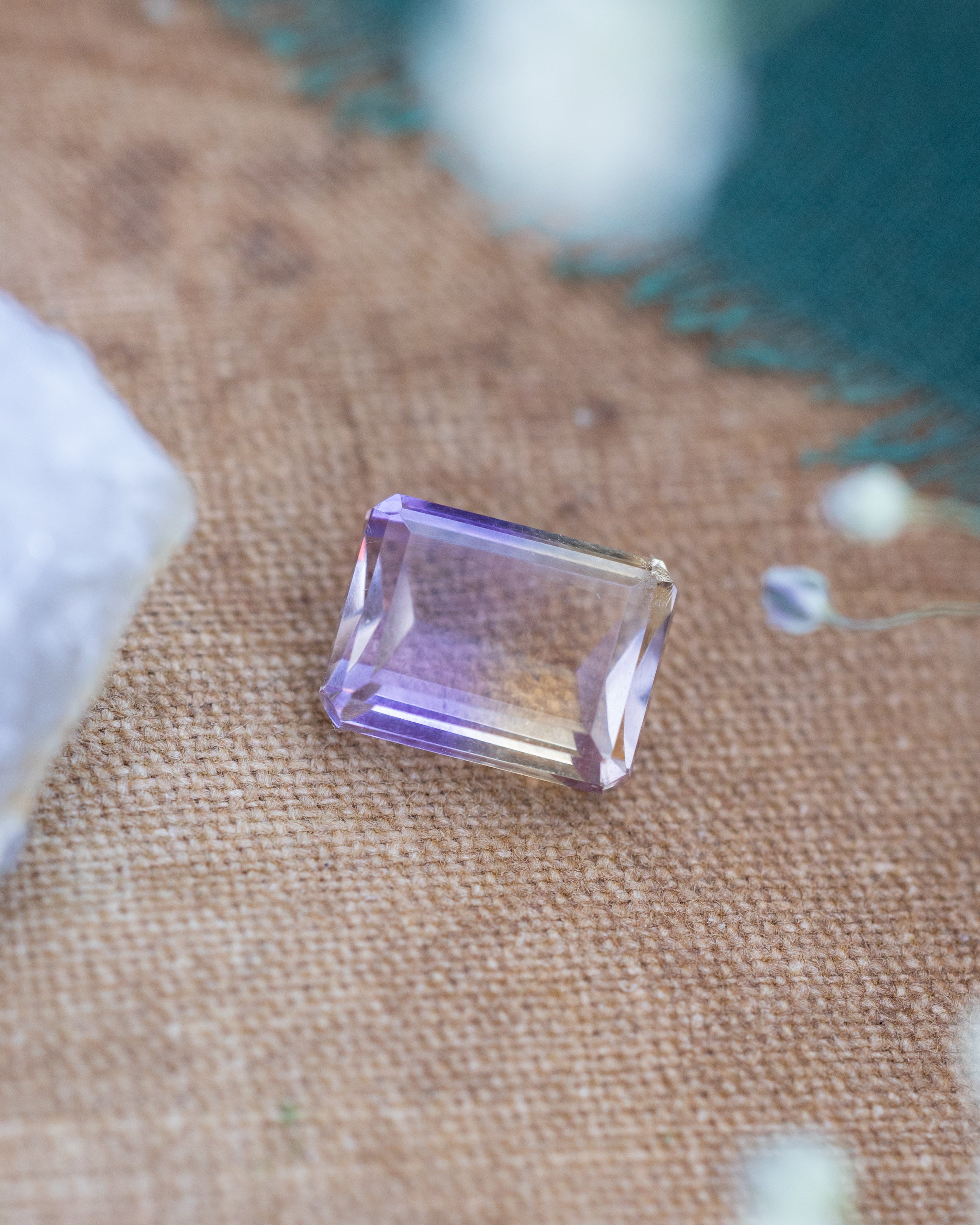 2ct 8x6mm Emerald Cut Ametrine-Staghead Designs
