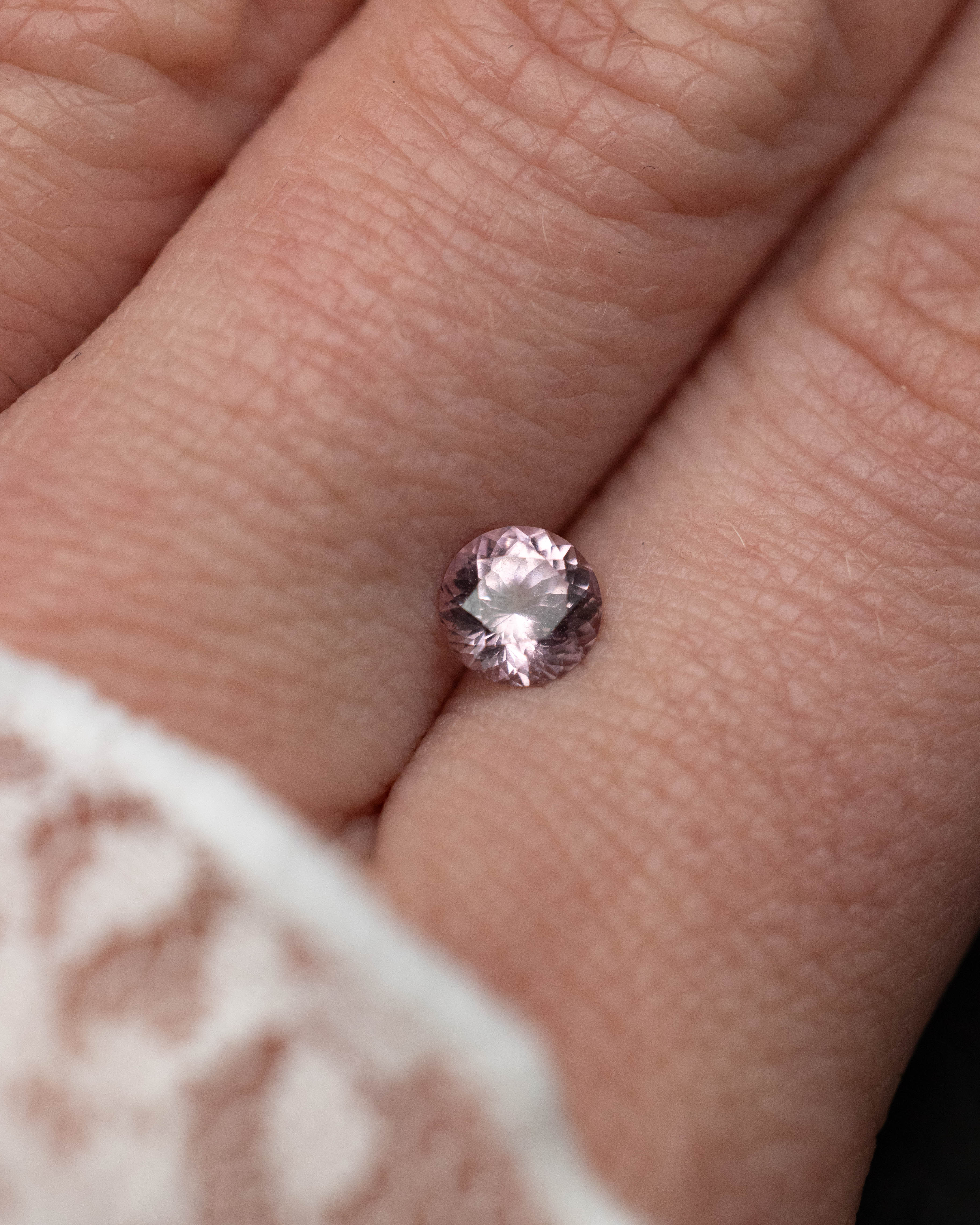 0.75ct 5.5x3.75mm ROUND CUT PINK DRAGON GARNET-Staghead Designs