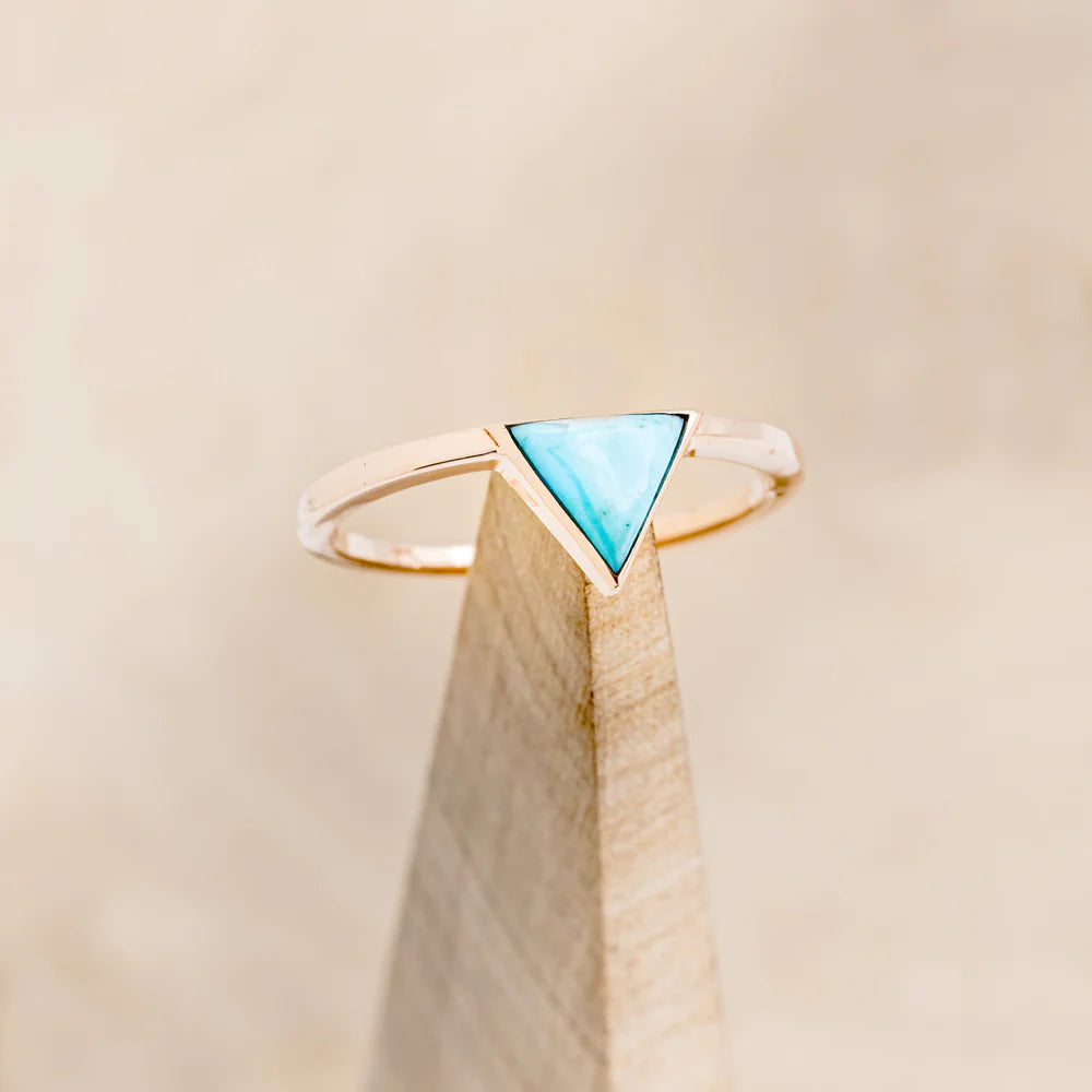 "JENNY FROM THE BLOCK" - TRIANGLE CUT ENGAGEMENT RING-Staghead Designs