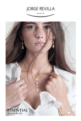 ESSENTIAL COLLECTION - HANDMADE 18K GOLD VERMEIL SILVER TEXTURED EARRINGS - BY JORGE REVILLA
