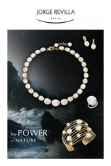 SHADE COLLECTION - 18K GOLD VERMEIL SILVER MOONSTONE NECKLACE - BY JORGE REVILLA-5