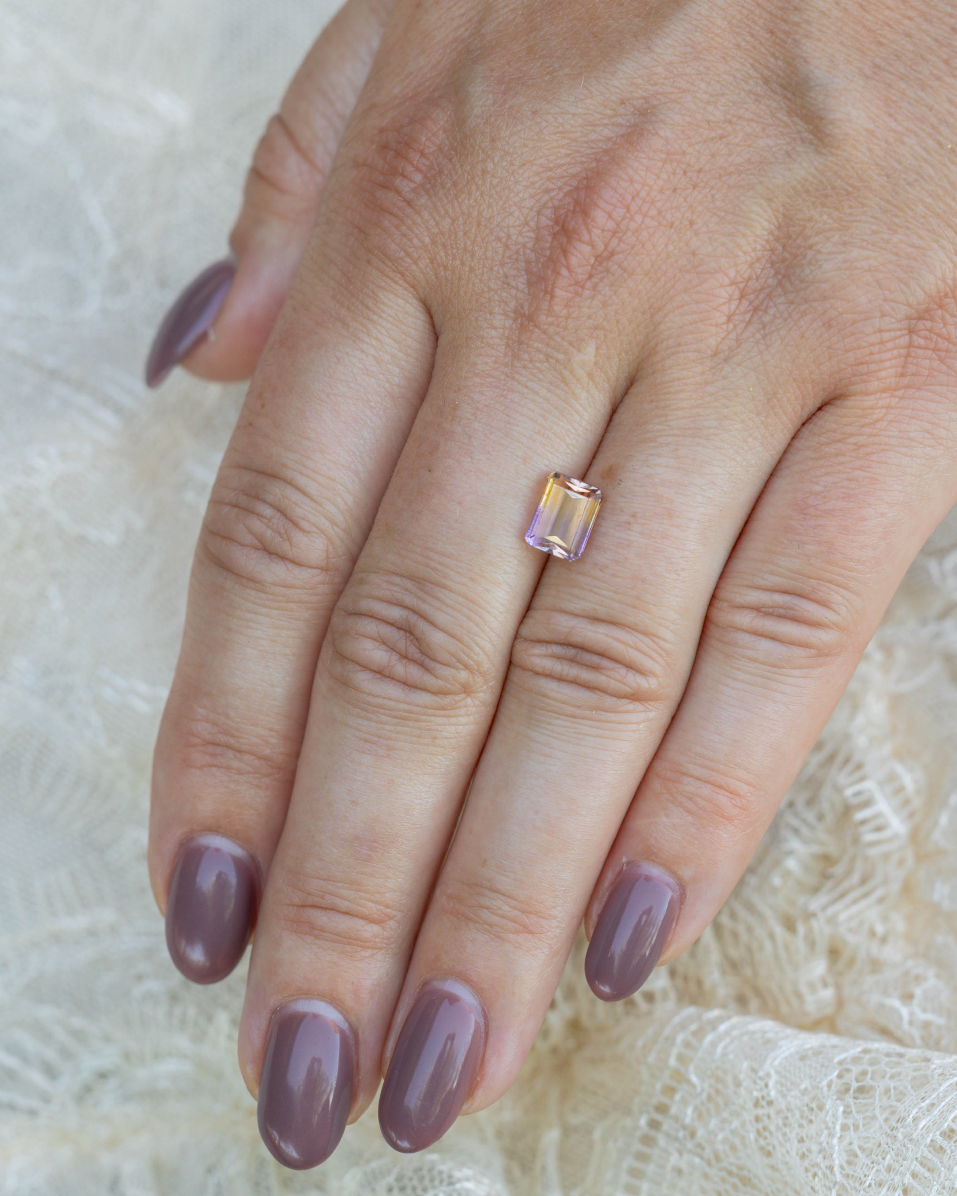 2ct 8x6mm Emerald Cut Ametrine-Staghead Designs