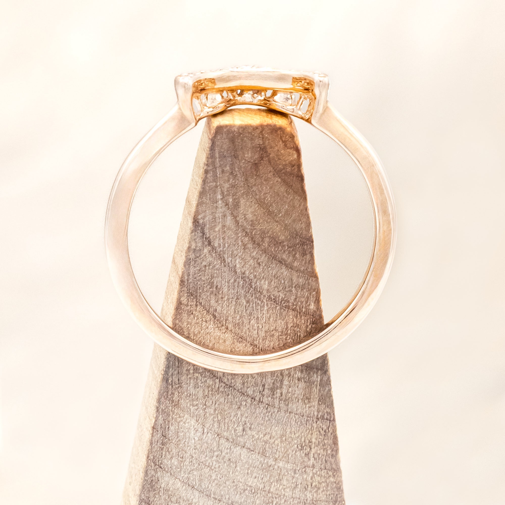 "JANE" - OVAL CUT ENGAGEMENT RING WITH DIAMOND ACCENTS