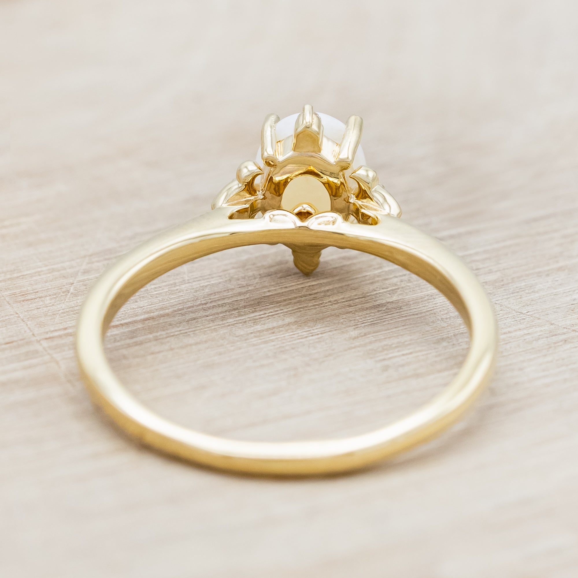 "ZELLA" - OVAL CUT ENGAGEMENT RING WITH DIAMOND ACCENTS-Staghead Designs