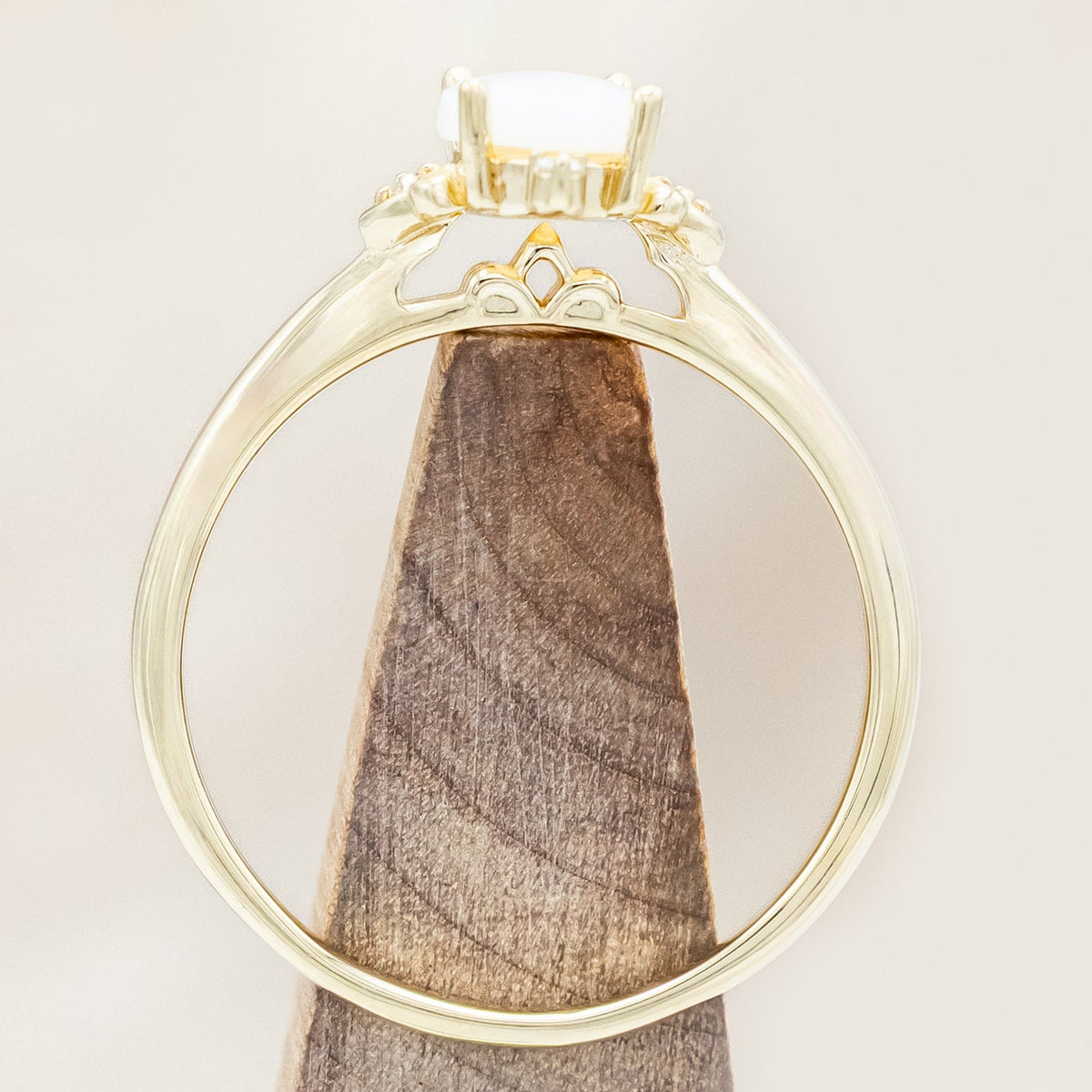 "ZELLA" - OVAL CUT ENGAGEMENT RING WITH DIAMOND ACCENTS-Staghead Designs