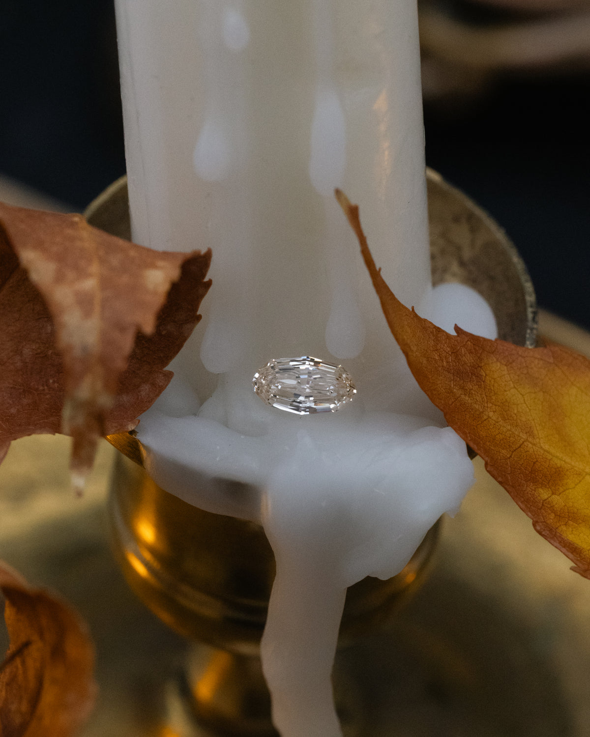 0.66ct 7.26x4.06x2.73mm Oval Brilliant Cut Light Peach Champagne Diamond