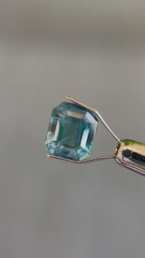 "AYANNA" - EMERALD CUT TEAL MONTANA SAPPHIRE