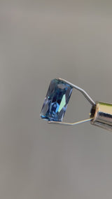 "SIREN" - RECTANGLE REGAL RADIANT CUT BLUE SAPPHIRE