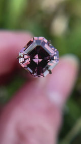 "NERINE" - COLOR-CHANGE CUSHION BRILLIANT CUT MALAYA GARNET