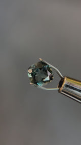 1.09ct 6x6x4mm CUSHION CUT TEAL TOURMALINE