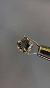 1.09ct 6x6x4mm CUSHION CUT CHAMPAGNE TOURMALINE