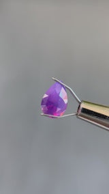 "PHAEDRA" - PEAR CUT MILKY PURPLE PINK SAPPHIRE